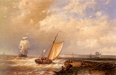 A_Dutch_Pink_Heading_Out To_Sea_With_Shipping_Beyond