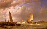 Hulk_Abraham/Dutch_Barges_At_The_Mouth_Of_An_Estuary