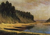 Лесистый берег реки Москвы. 1859